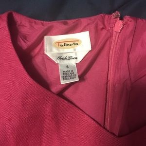 Pink linen TALBOTS dress